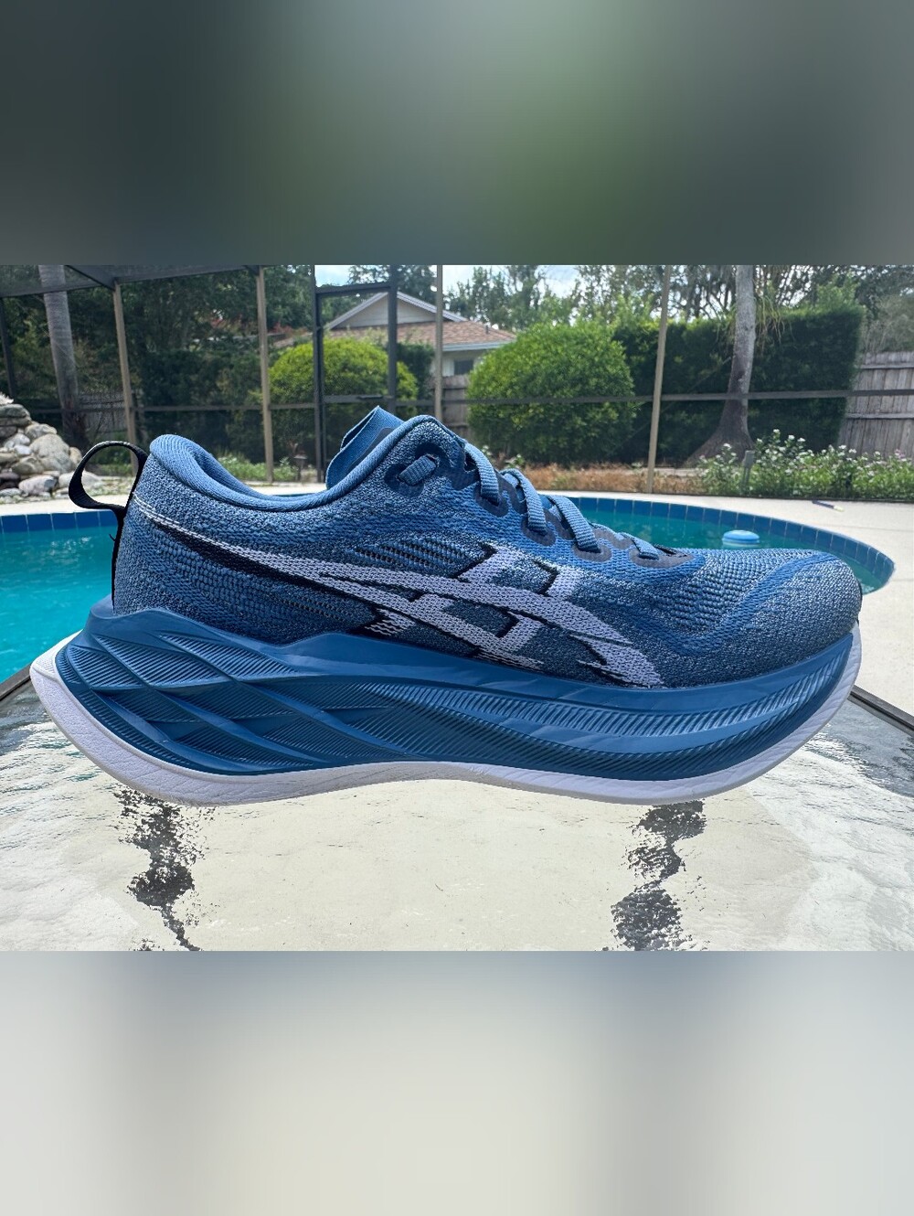 ASICS Superblast 2 Running Shoes Blue White Men's 6 / Women's 7.5